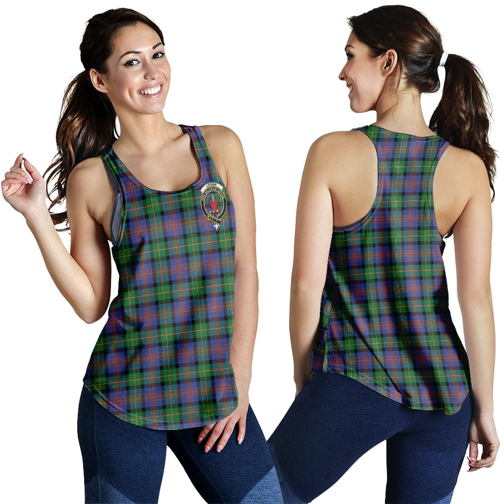 logan-ancient-tartan-women-racerback-tanks-with-family-crest