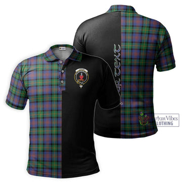 Logan Ancient Tartan Polo Shirt with Family Crest and Half Of Me Style