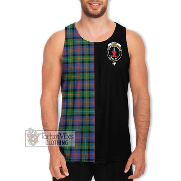 Logan Ancient Tartan Men's Tank Top with Family Crest and Half Of Me Style