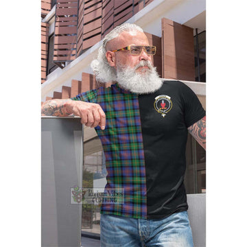 Logan Ancient Tartan Cotton T-shirt with Family Crest and Half Of Me Style