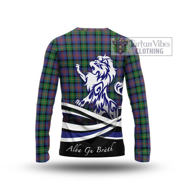 Logan Ancient Tartan Long Sleeve T-Shirt with Alba Gu Brath Regal Lion Emblem