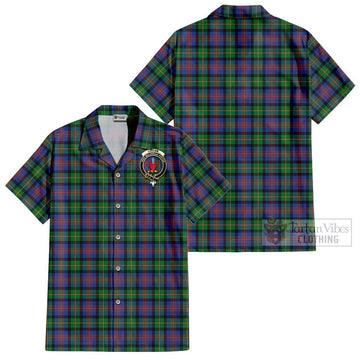 Logan Ancient Tartan Cotton Hawaiian Shirt with Family Crest