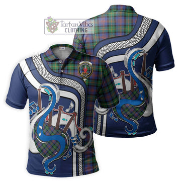 Logan Ancient Tartan Polo Shirt with Epic Bagpipe Style