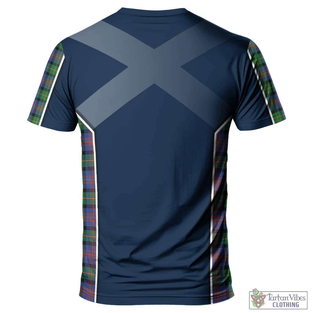 Tartan Vibes Clothing Logan Ancient Tartan T-Shirt with Family Crest and Lion Rampant Vibes Sport Style