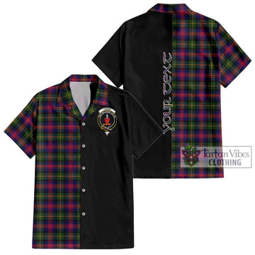 Logan Tartan Short Sleeve Button Shirt with Family Crest and Half Of Me Style