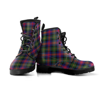 Logan Tartan Leather Boots