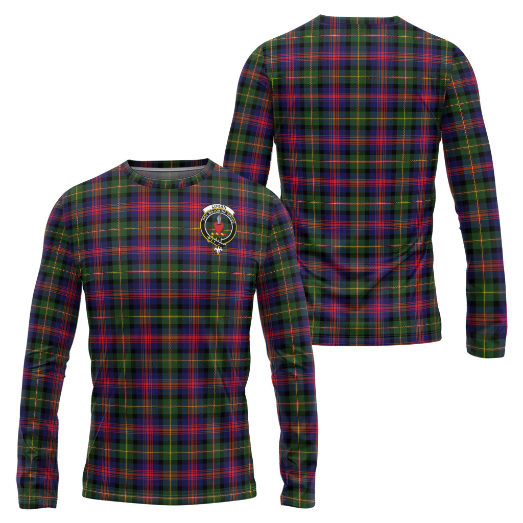 logan-modern-tartan-long-sleeve-t-shirt-with-family-crest