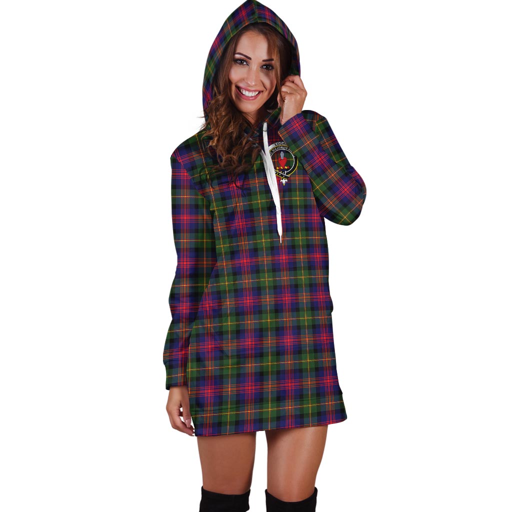 Logan Tartan Hoodie Dress with Family Crest - Tartan Vibes Clothing