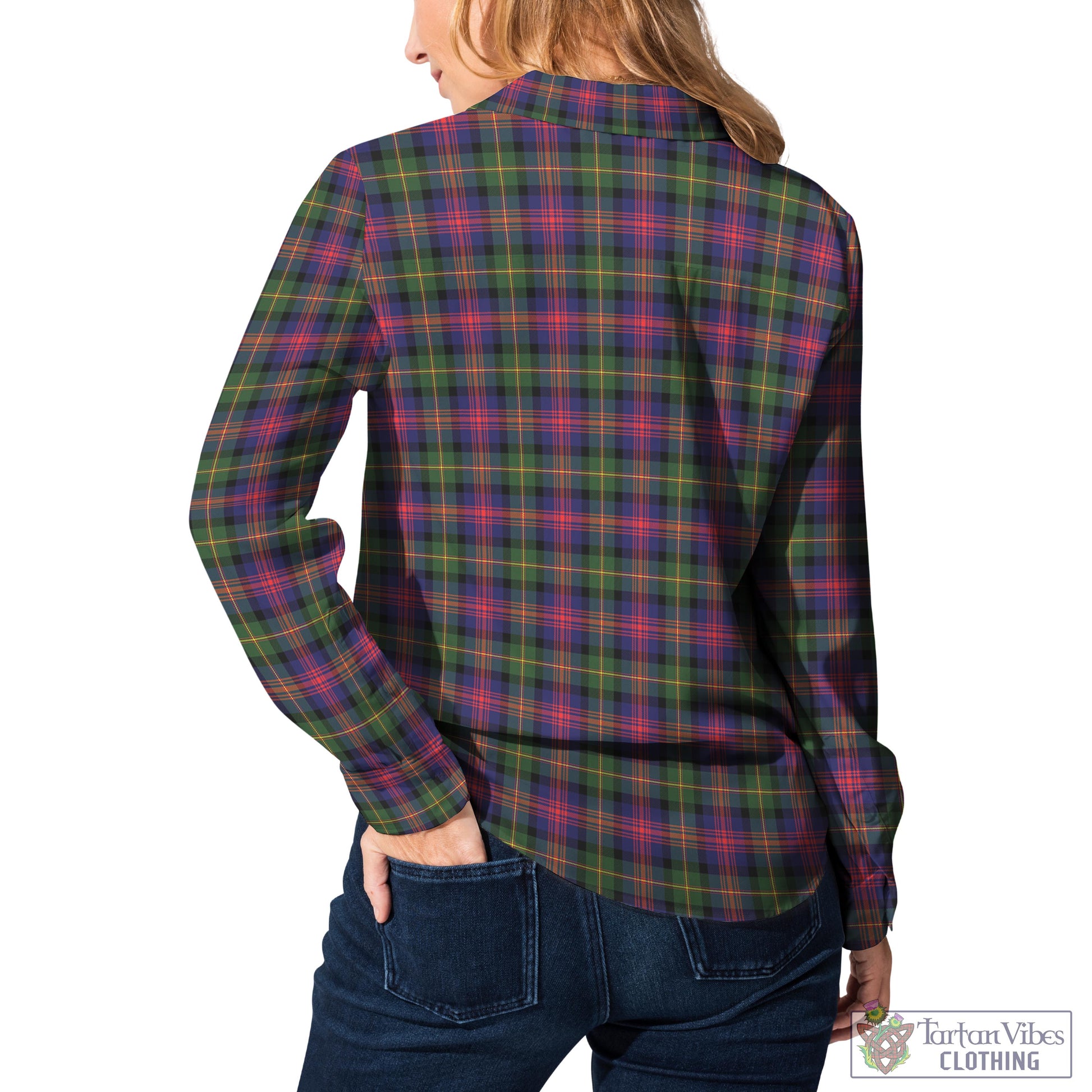 Logan Modern Tartan Womens Casual Shirt