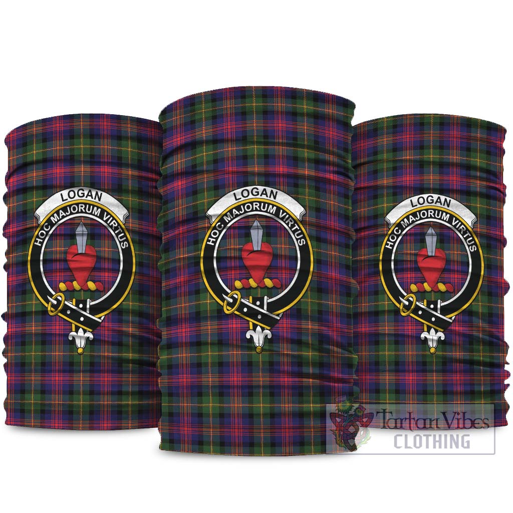 Logan Modern Tartan Neck Gaiters, Tartan Bandanas, Tartan Head Band with Family Crest