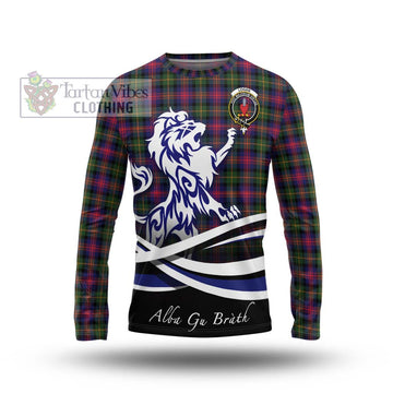 Logan Tartan Long Sleeve T-Shirt with Alba Gu Brath Regal Lion Emblem