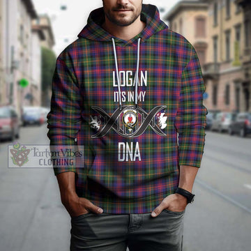 Logan Tartan Hoodie with Family Crest DNA In Me Style