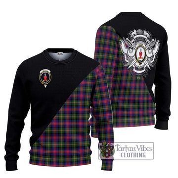 Logan Tartan Ugly Sweater with Family Crest and Military Logo Style