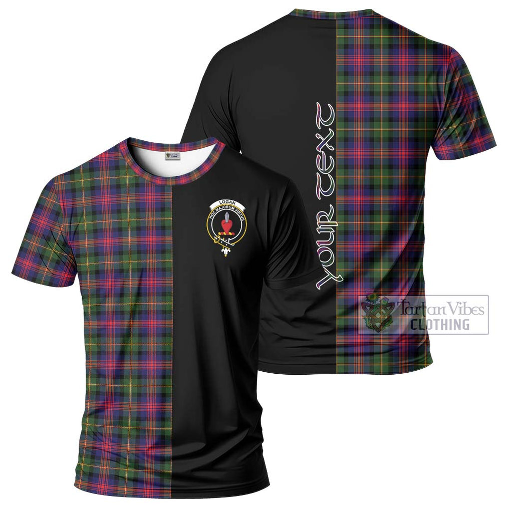 Logan Tartan T-Shirt with Family Crest and Half Of Me Style Kid's Shirt - Tartanvibesclothing Shop