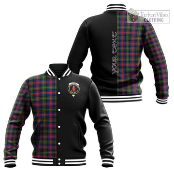 Logan Tartan Baseball Jacket with Family Crest and Half Of Me Style