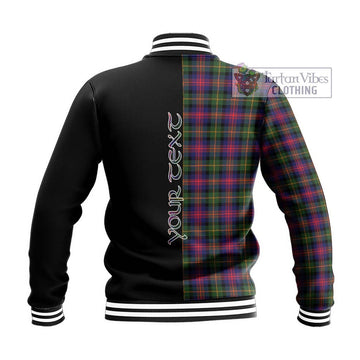 Logan Tartan Baseball Jacket with Family Crest and Half Of Me Style