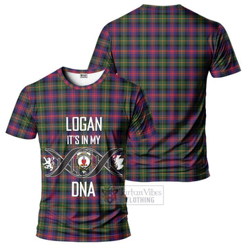 Logan Tartan T-Shirt with Family Crest DNA In Me Style