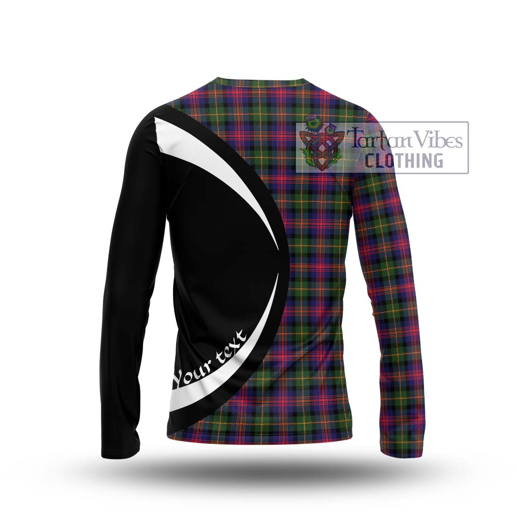 Logan Tartan Long Sleeve T-Shirt with Family Crest Circle Style - Tartan Vibes Clothing