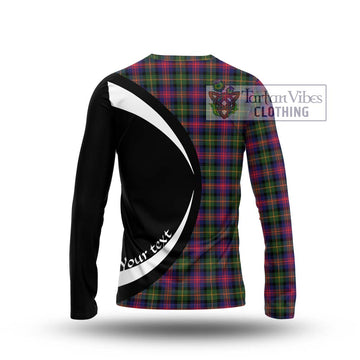 Logan Tartan Long Sleeve T-Shirt with Family Crest Circle Style