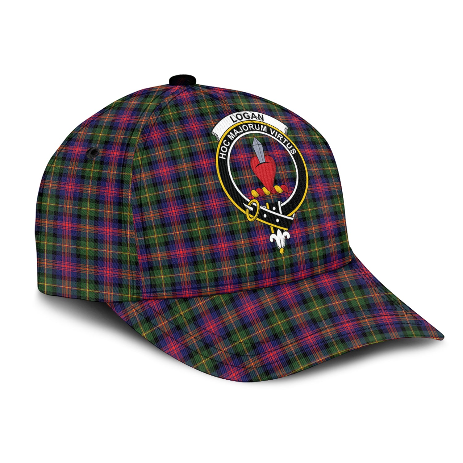 Logan Tartan Classic Cap with Family Crest - Tartan Vibes Clothing