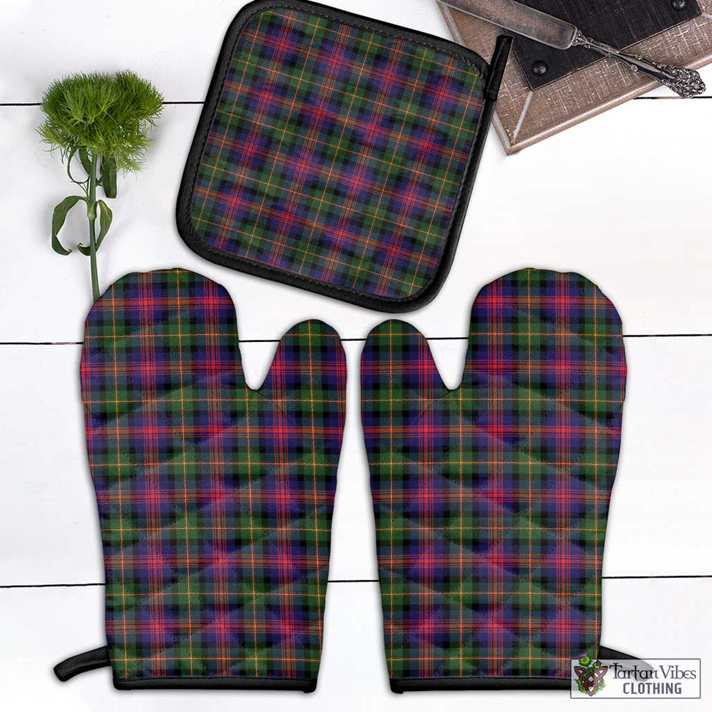 Logan Tartan Combo Oven Mitt & Pot-Holder Black - Tartan Vibes Clothing