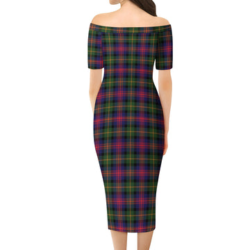 Logan Tartan Off Shoulder Lady Dress