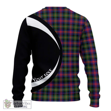 Logan Tartan Ugly Sweater with Family Crest Circle Style