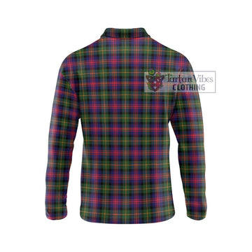 Logan Tartan Long Sleeve Polo Shirt with Family Crest DNA In Me Style