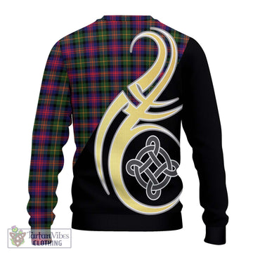 Logan Tartan Ugly Sweater with Family Crest and Celtic Symbol Style