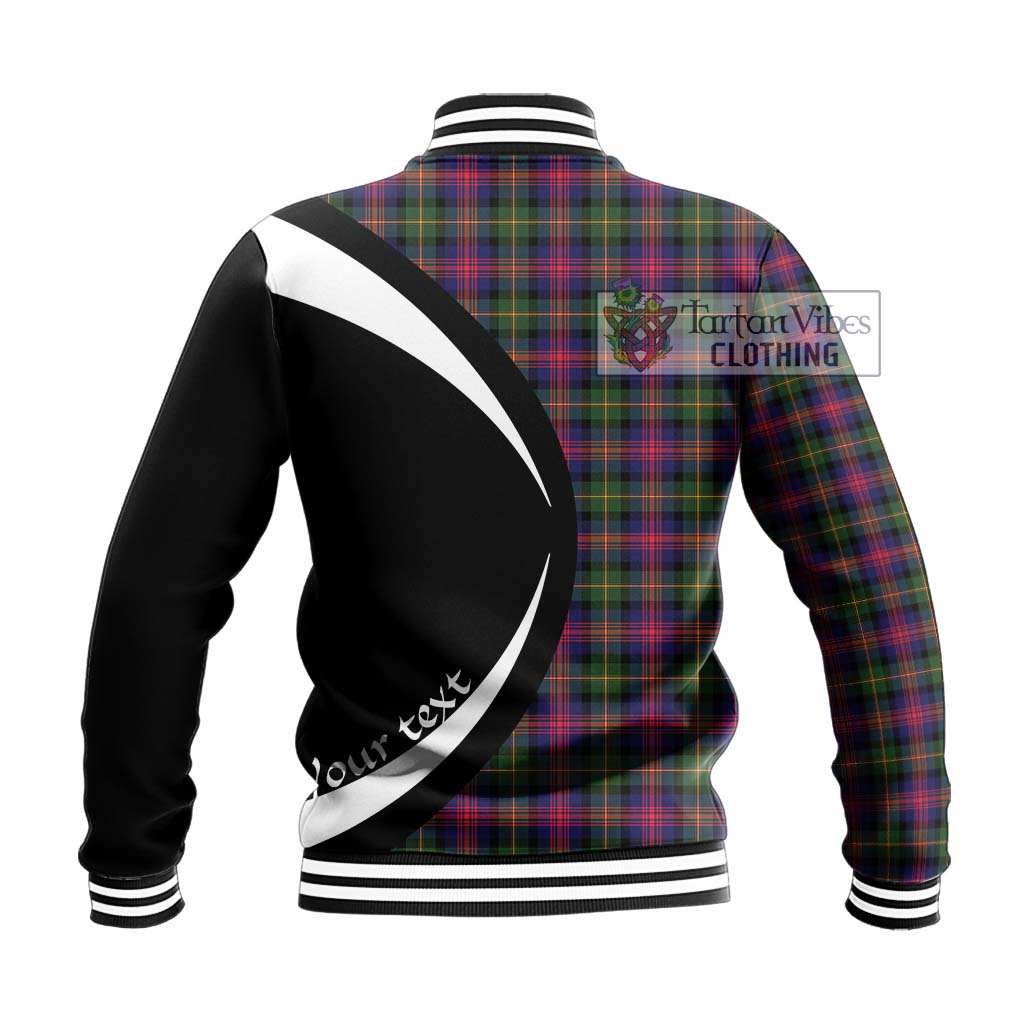 Logan Tartan Baseball Jacket with Family Crest Circle Style - Tartan Vibes Clothing