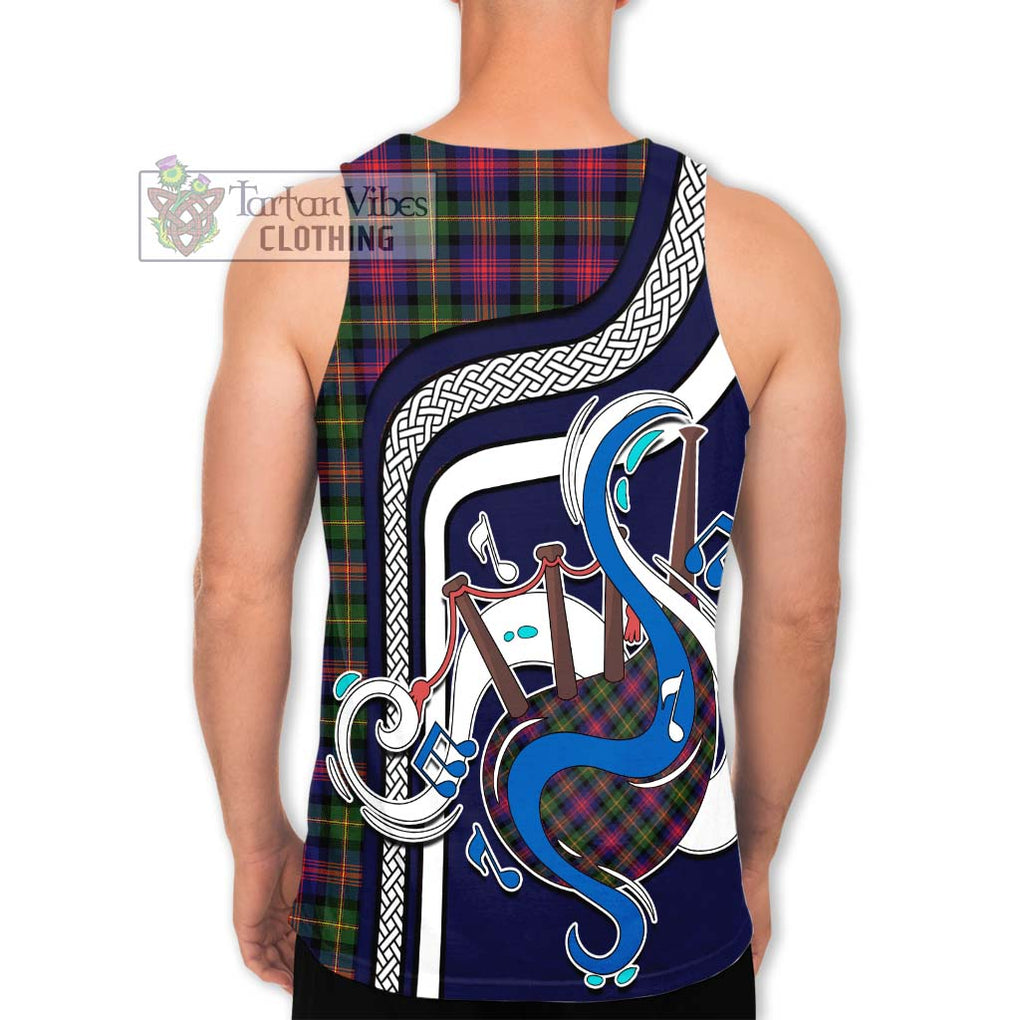 Logan Tartan Men's Tank Top with Epic Bagpipe Style - Tartanvibesclothing Shop