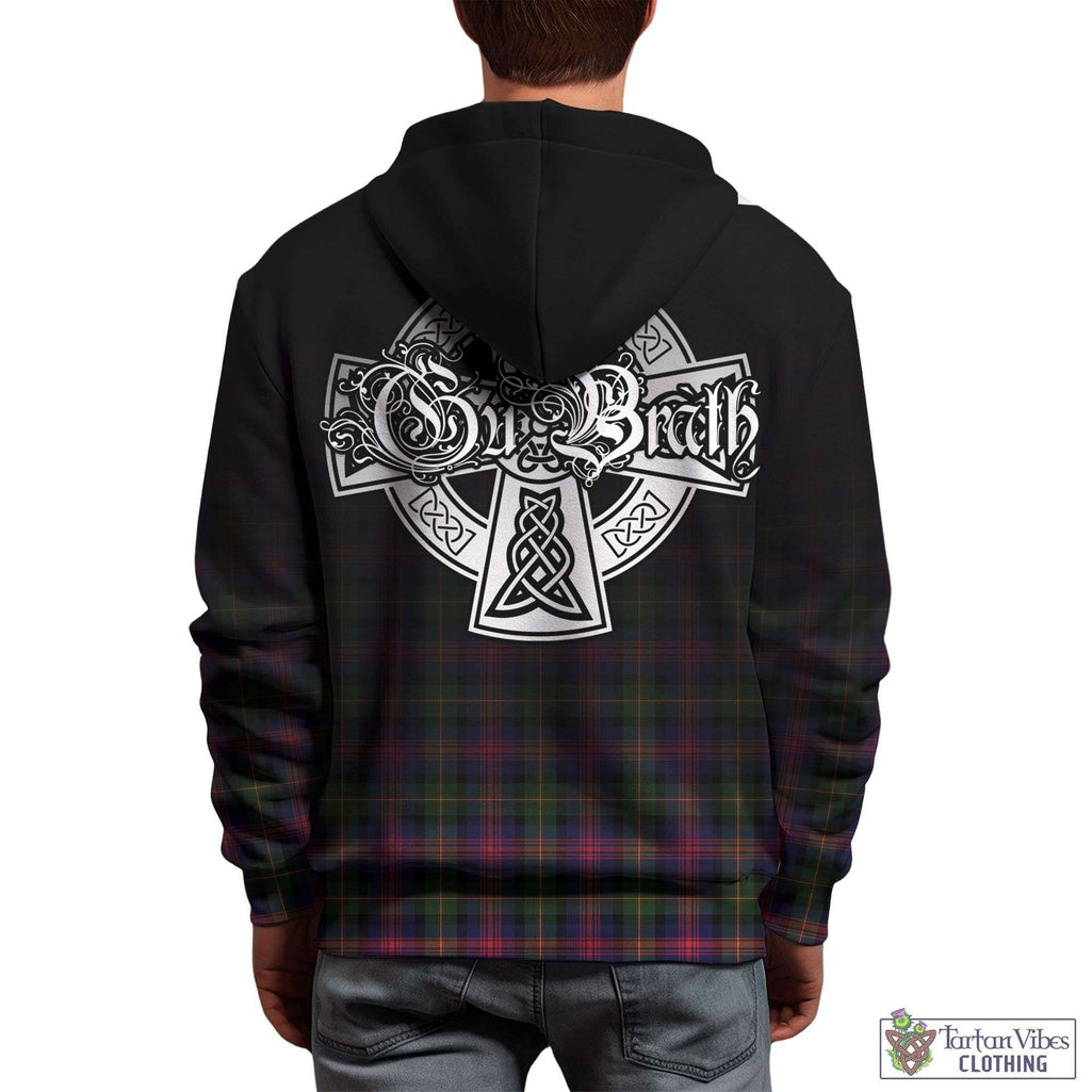 Tartan Vibes Clothing Logan Modern Tartan Hoodie Featuring Alba Gu Brath Family Crest Celtic Inspired