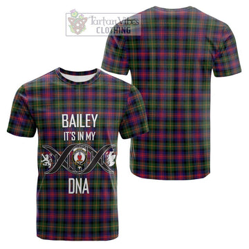 Logan Tartan Cotton T-shirt with Family Crest DNA In Me Style