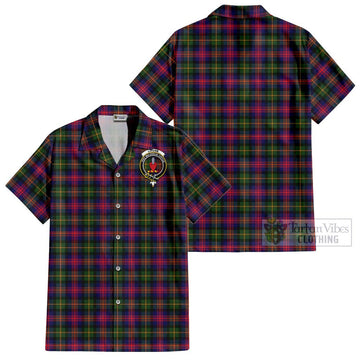 Logan Tartan Cotton Hawaiian Shirt with Family Crest