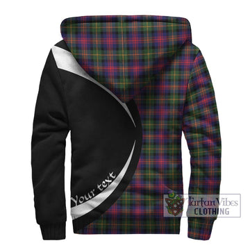 Logan Tartan Sherpa Hoodie with Family Crest Circle Style