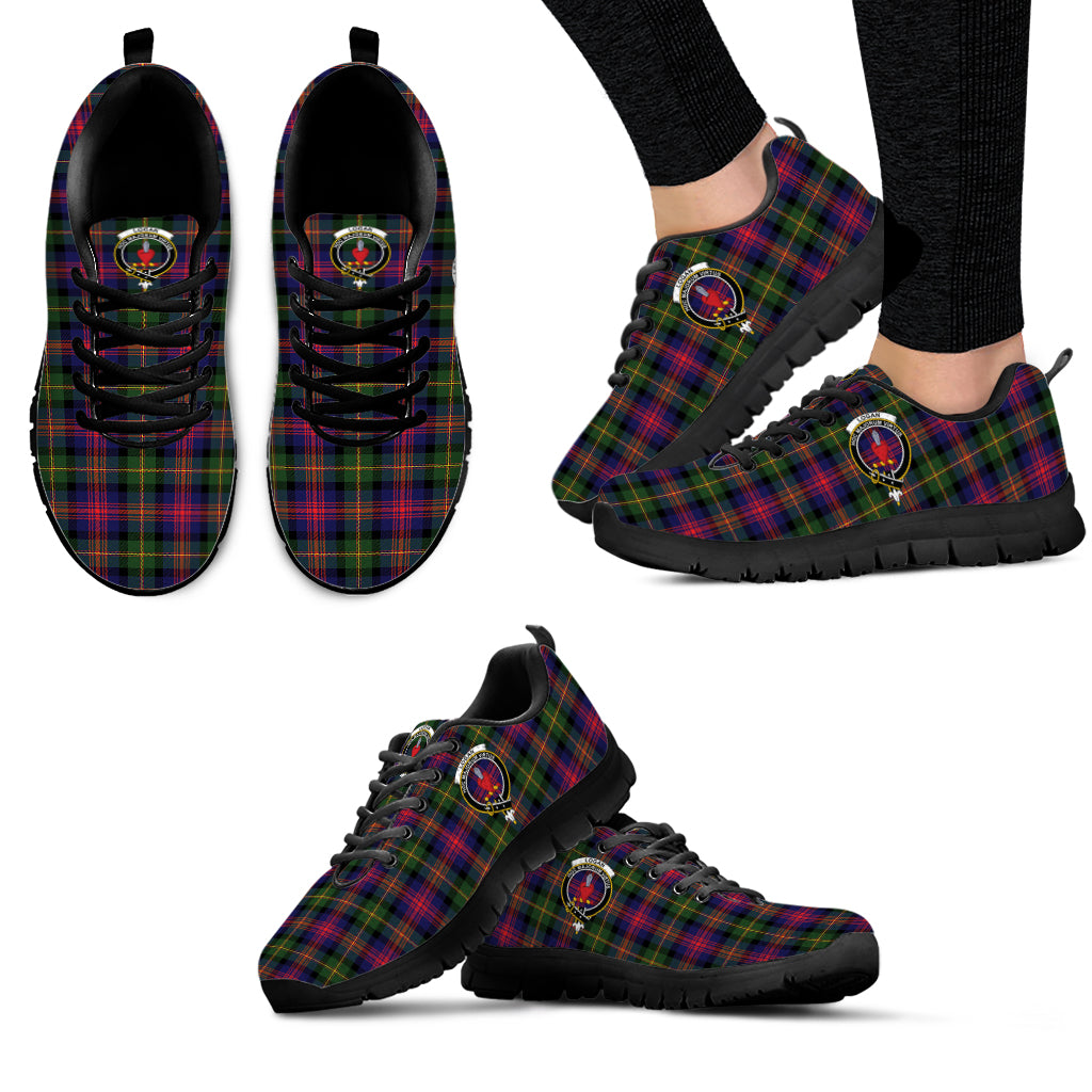 Logan Tartan Sneakers with Family Crest - Tartan Vibes Clothing