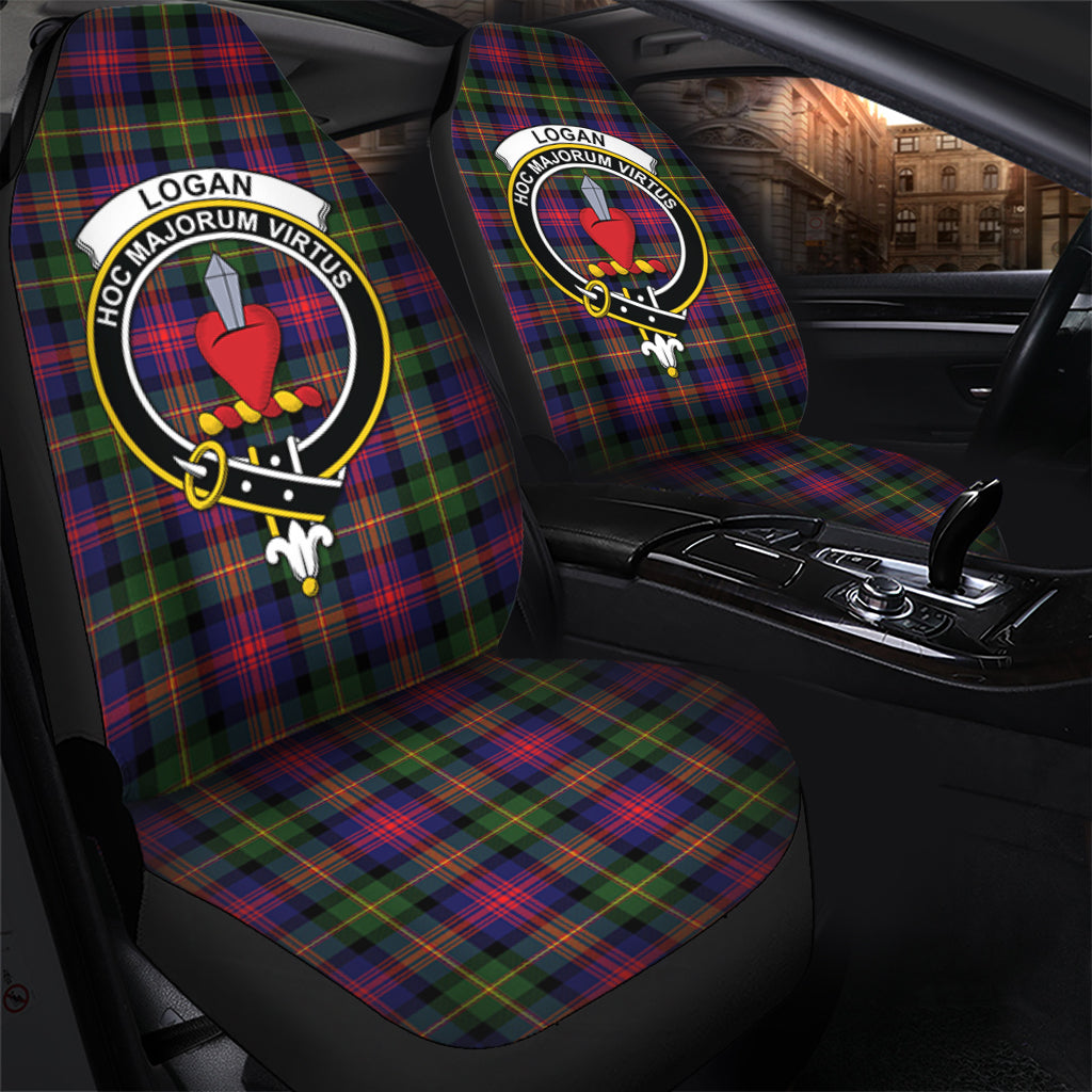 Logan Tartan Car Seat Cover with Family Crest - Tartan Vibes Clothing