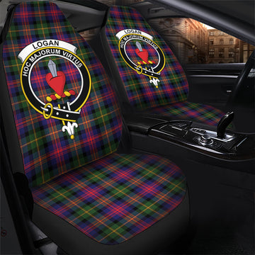 Logan Tartan Car Seat Cover with Family Crest - Tartan Vibes Clothing