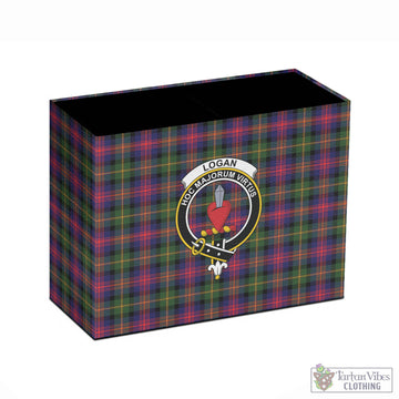 Logan Tartan Pen Holder with Family Crest