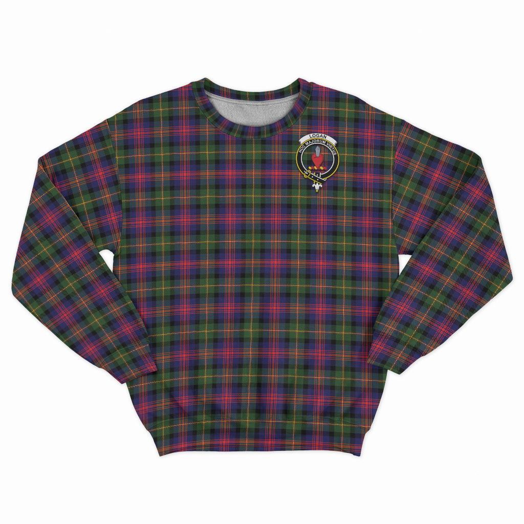 Logan Tartan Sweatshirt with Family Crest - Tartan Vibes Clothing