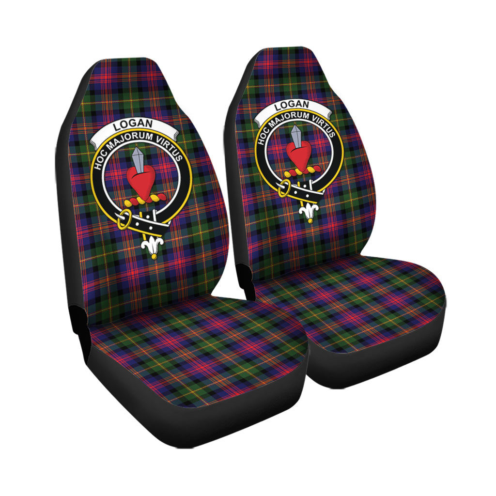 Logan Tartan Car Seat Cover with Family Crest - Tartan Vibes Clothing