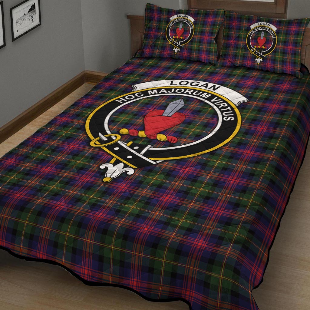 Logan Tartan Quilt Bed Set with Family Crest - Tartan Vibes Clothing