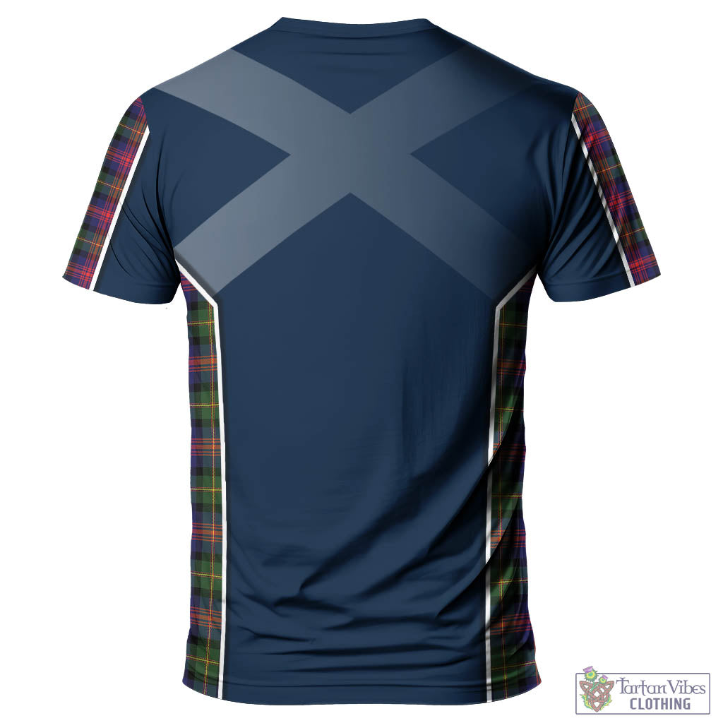 Tartan Vibes Clothing Logan Modern Tartan T-Shirt with Family Crest and Scottish Thistle Vibes Sport Style