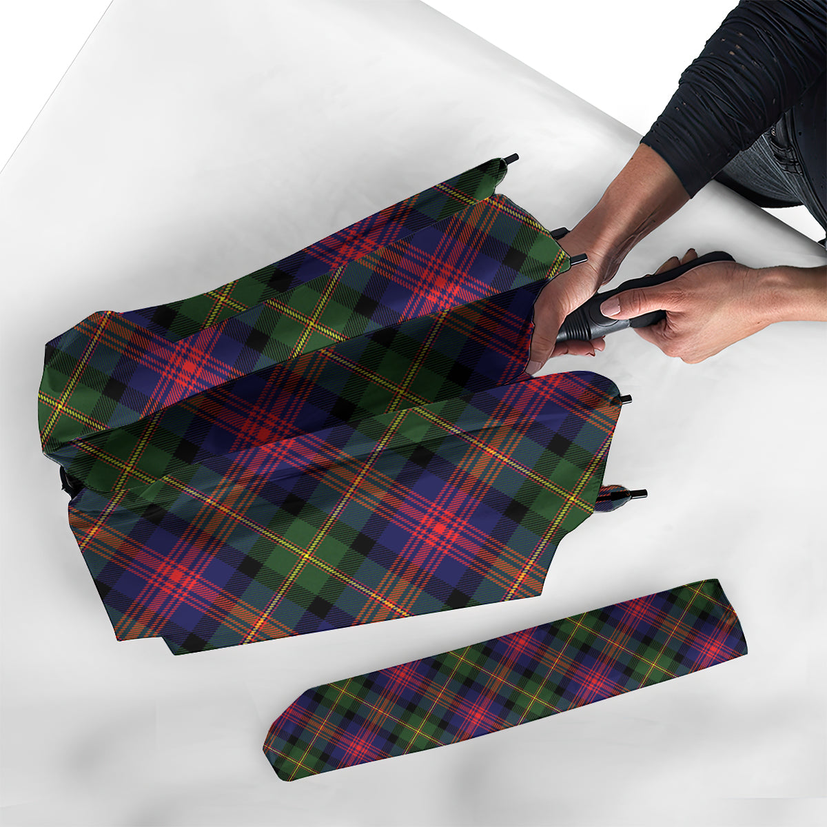 Logan Modern Tartan Umbrella - Tartanvibesclothing