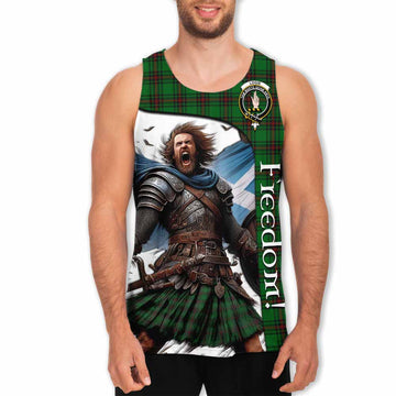 Logie Crest Tartan Men's Tank Top Inspired by the Freedom of Scottish Warrior