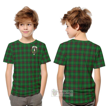 Logie Tartan Kid T-Shirt with Family Crest Youth XL Size14 - Tartan Vibes Clothing