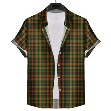 Londonderry (Derry) County Ireland Tartan Short Sleeve Button Down Shirt