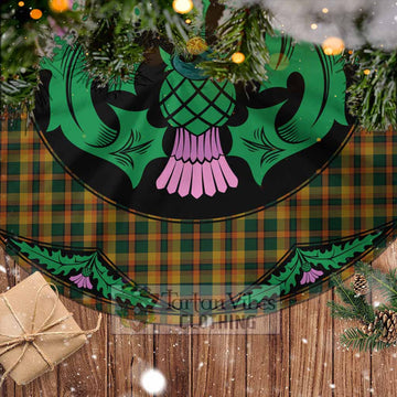 Londonderry (Derry) County Ireland Tartan Christmas Tree Skirt Scottish Thistle Style