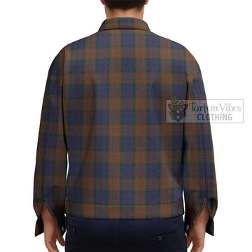 Longford County Ireland Tartan Unisex Lapel Cotton Jacket