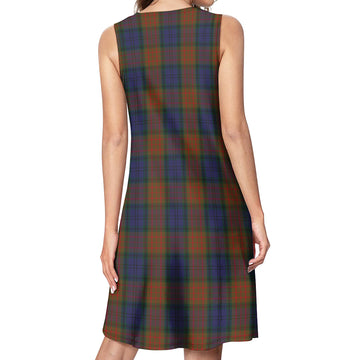 Longford County Ireland Tartan Womens Casual Dresses